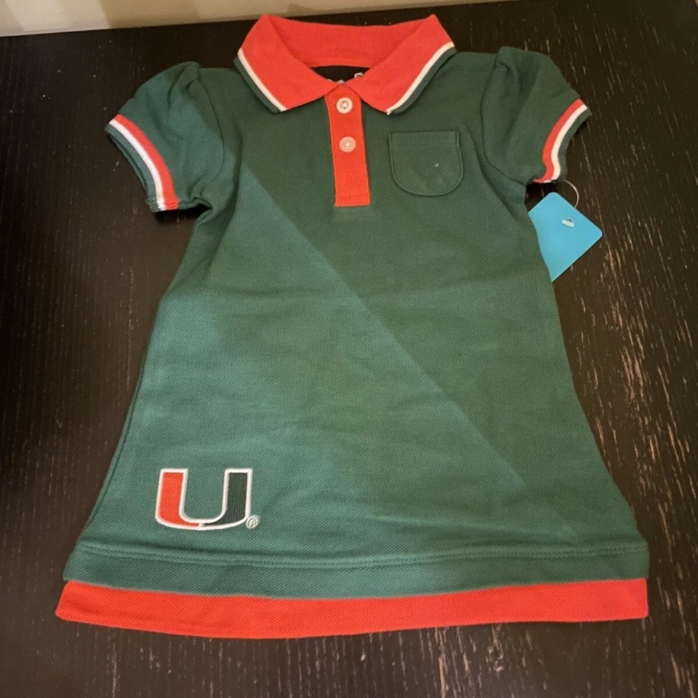 Girls' (Infant) Miami HurricanesPolo Dress New 18 Month